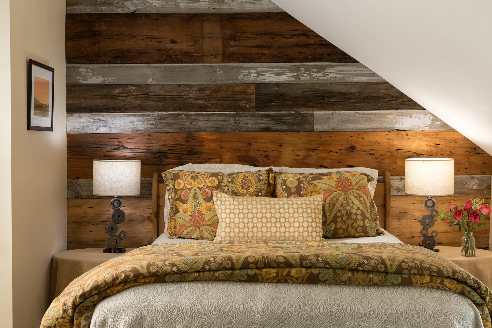 A guest room interior at Lang House on Main Street.