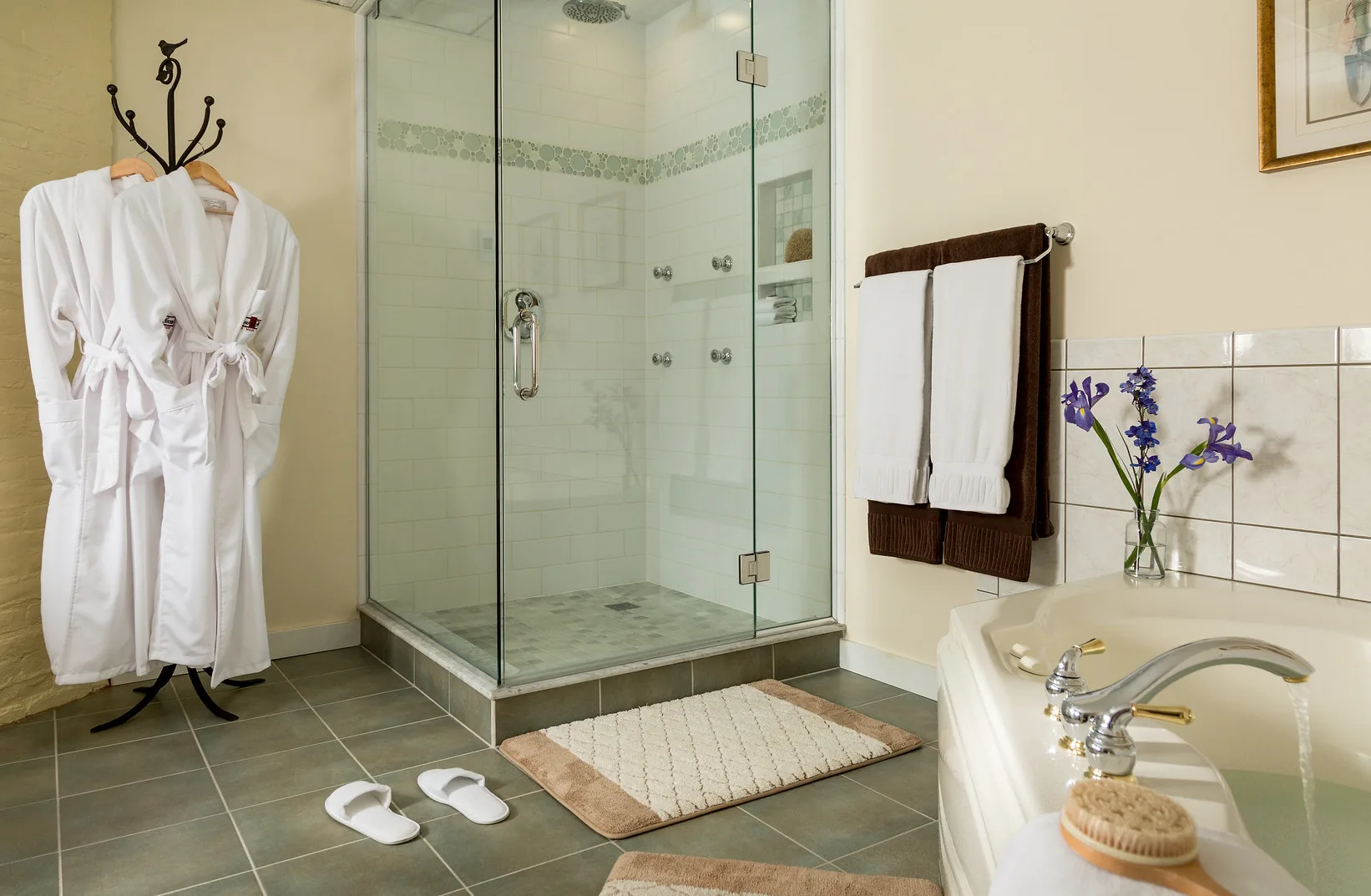 Historic details and welcoming atmosphere at Lang House on Main Street.